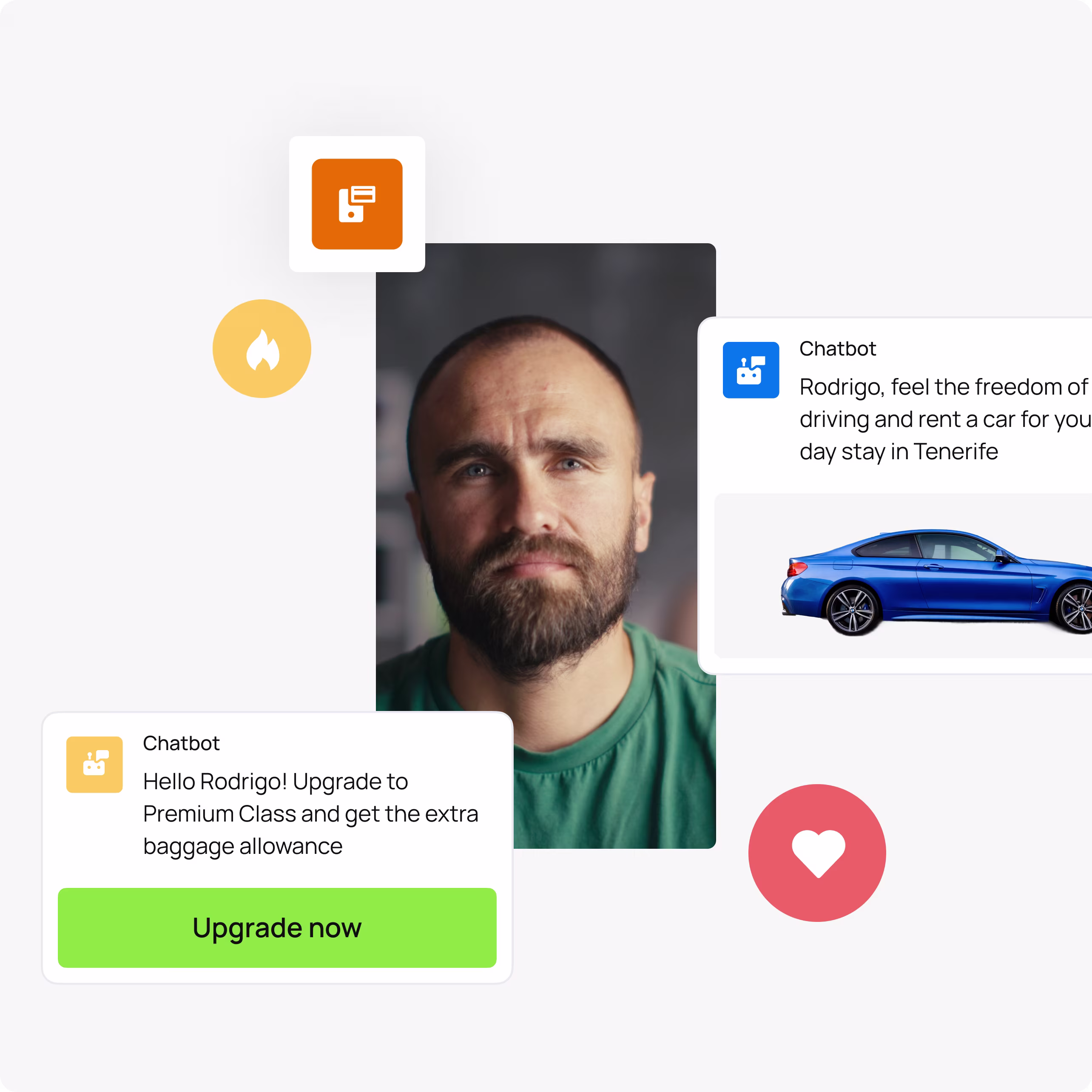 Customer Support Chatbot emoji example